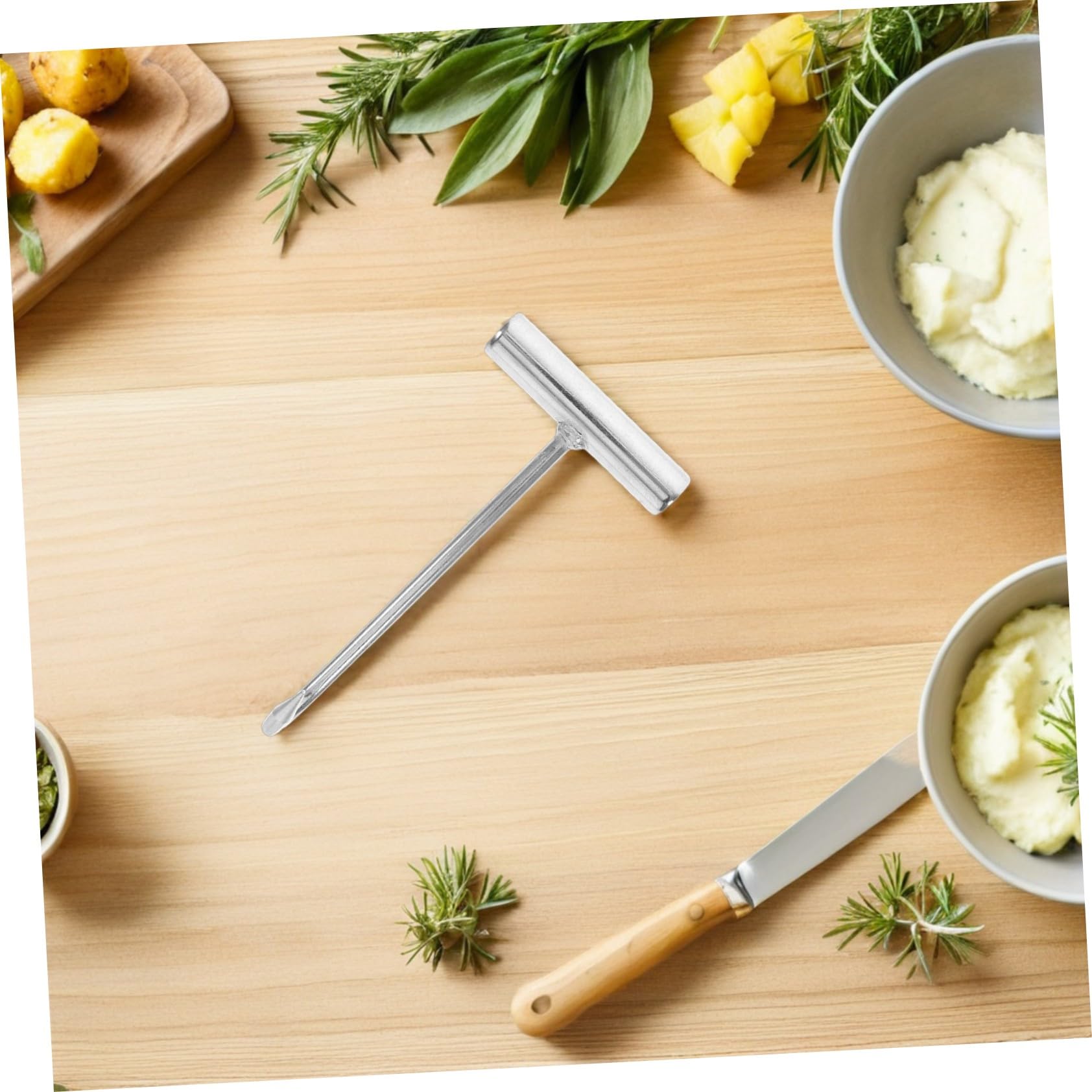 Ganci Impugnatura Ergonomica in Acciaio Inossidabile 5pezzi a Forma di T per Carne per Macelleria e Barbecue, per Ristorante e Cucina