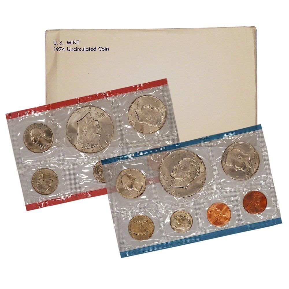 1974 Mint Coin Set - 13 US Coins FREE SHIPPING -1