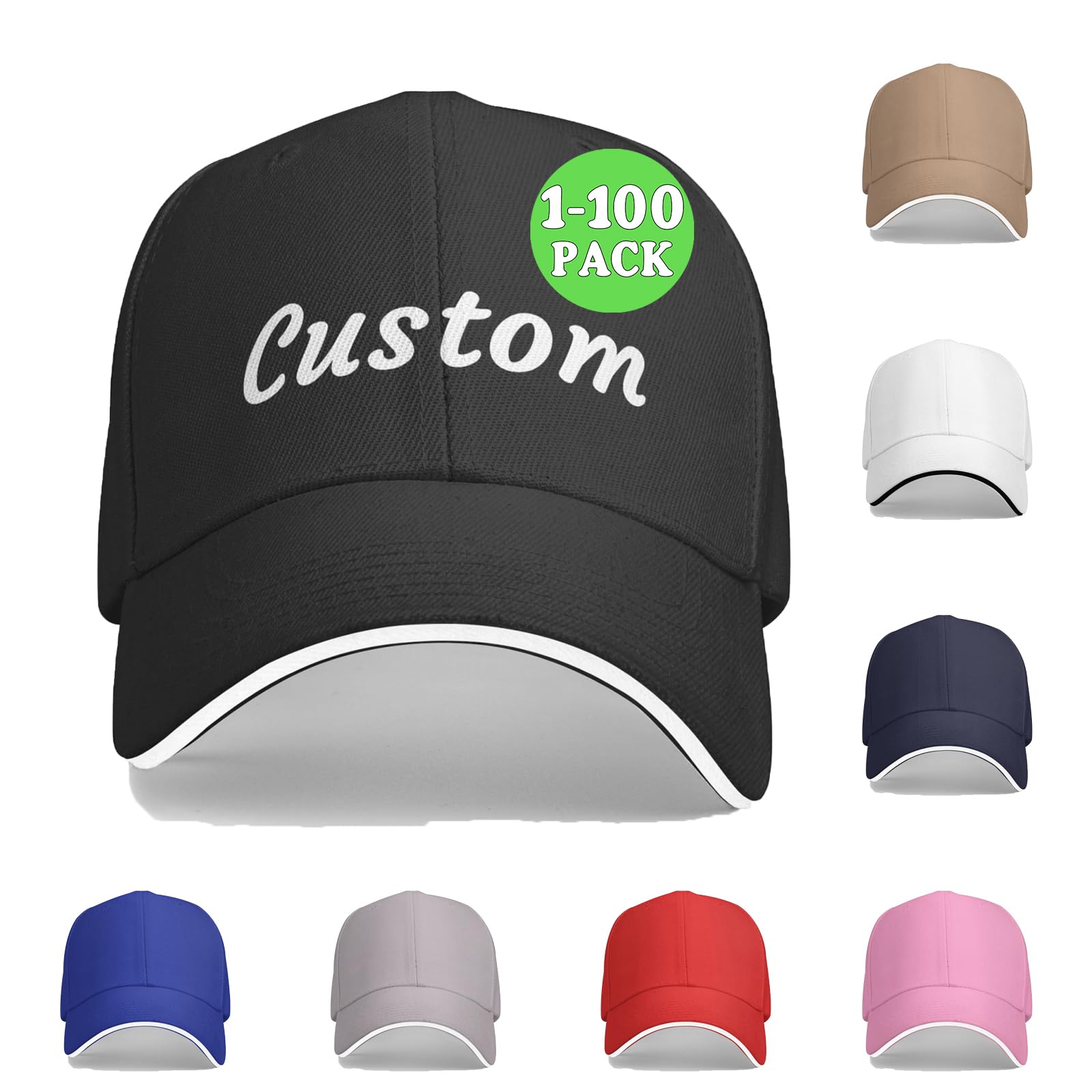 Custom Hat Design Your Own Add Logo/Text/Photo Custom Hat for Men & Women