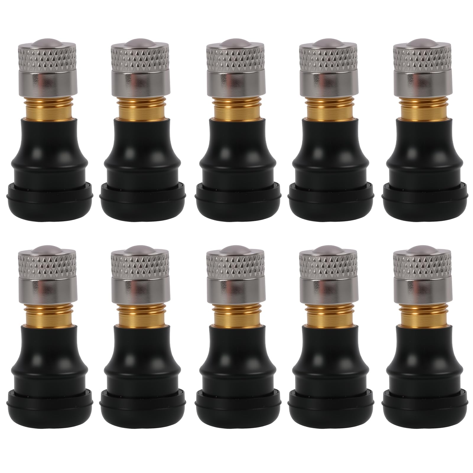 Photo 1 of 10 Pcs Tubeless Tire Valve Stems for Electric Scooter, Vacuum Valve Accessories for Scooter Tire Stem Repair, Stable Stem Set Compatible with M365 & Ninebot Max G30P