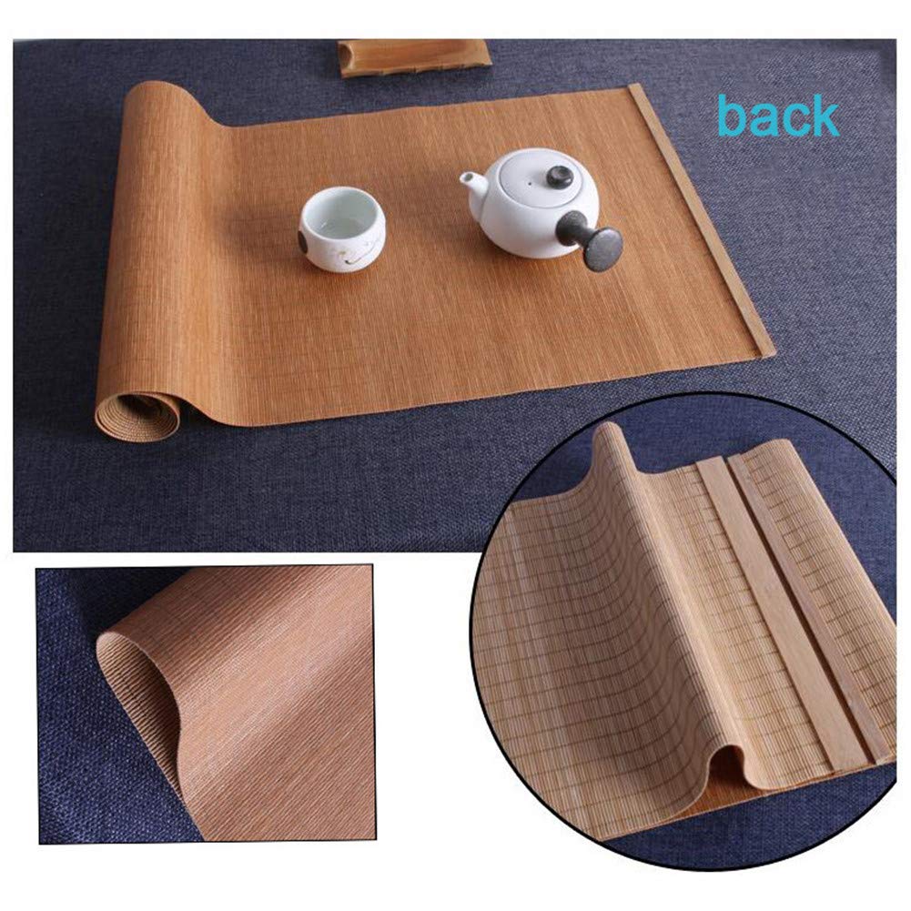 Chemins De Table, Différentes Tailles Bambou Naturel Nappe Résistant À La Chaleur Noël Accueil Cuisine Décor À Manger Napperons,60 X 150cm(24"×59")