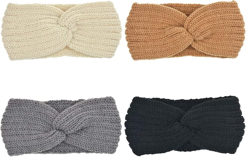 DRESHOW Boho Fejpánt Szett 10db, Nyomott Mintás Hajpánt Lányoknak, Csomózott Rugalmas Fejkötő