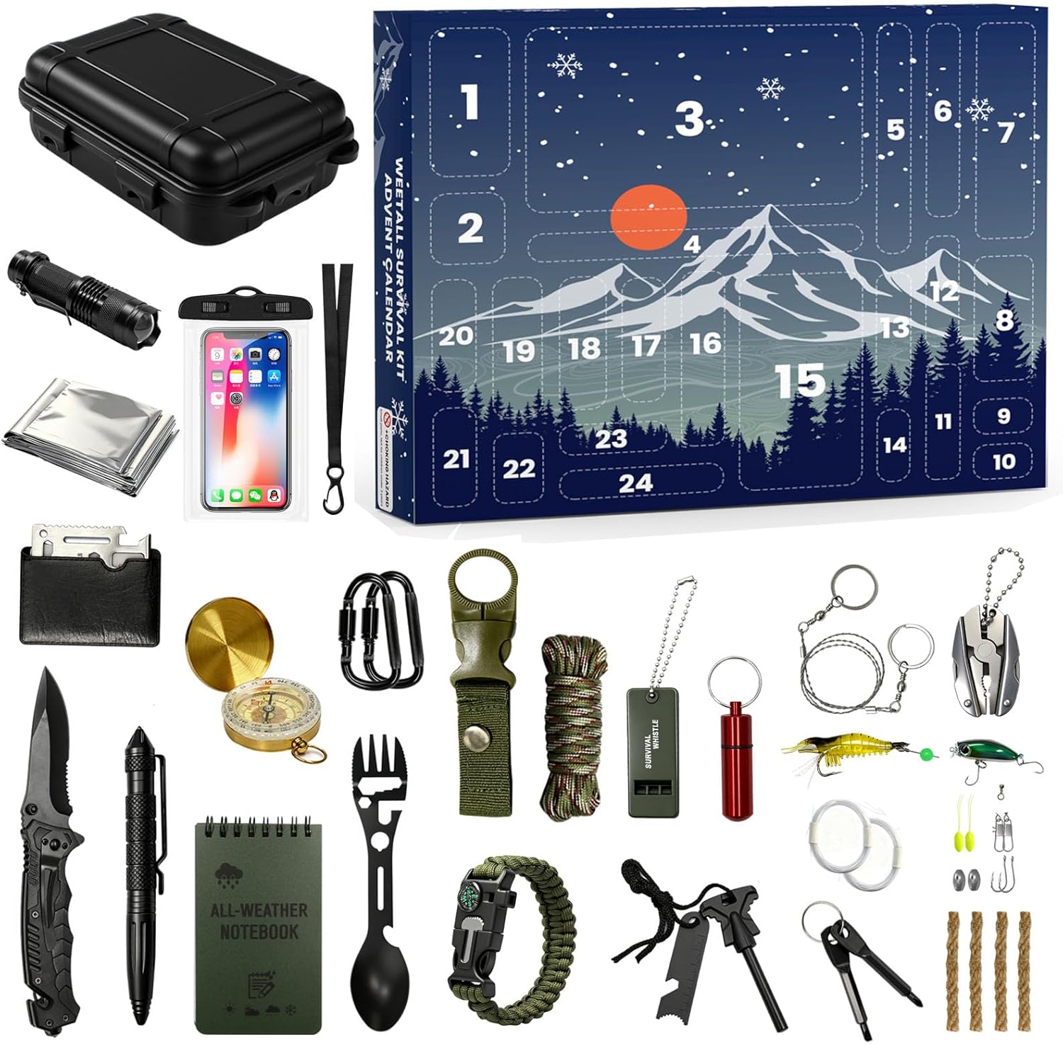 Survival Kit Advent Calendar 2025 for Outdoors Lovers