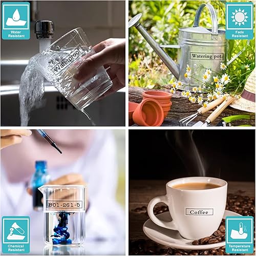 Miniatura 5 de Compatible con cinta transparente D1 de repuesto para cinta de etiquetas DYMO D1 45010 S0720500, repuesto de etiquetado transparente de 0.47