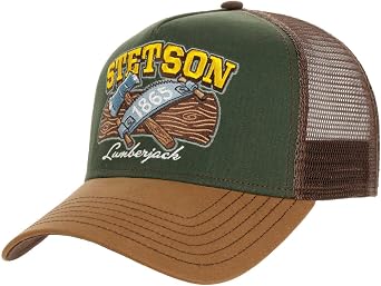 Stetson Lumberjack Trucker Cap Mesh Snapback Cotton Unisex Summer Winter