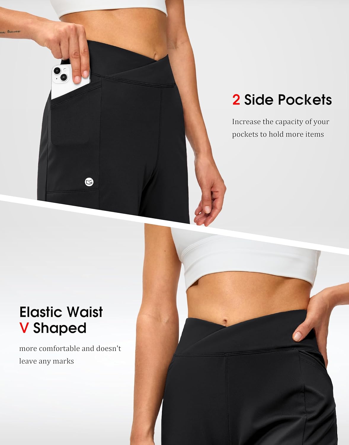 G Gradual Women's Athletic Shorts 6" High Waisted Stretchy Bermuda Shorts for Women Quick Dry Summer Casual Shorts - Image 4