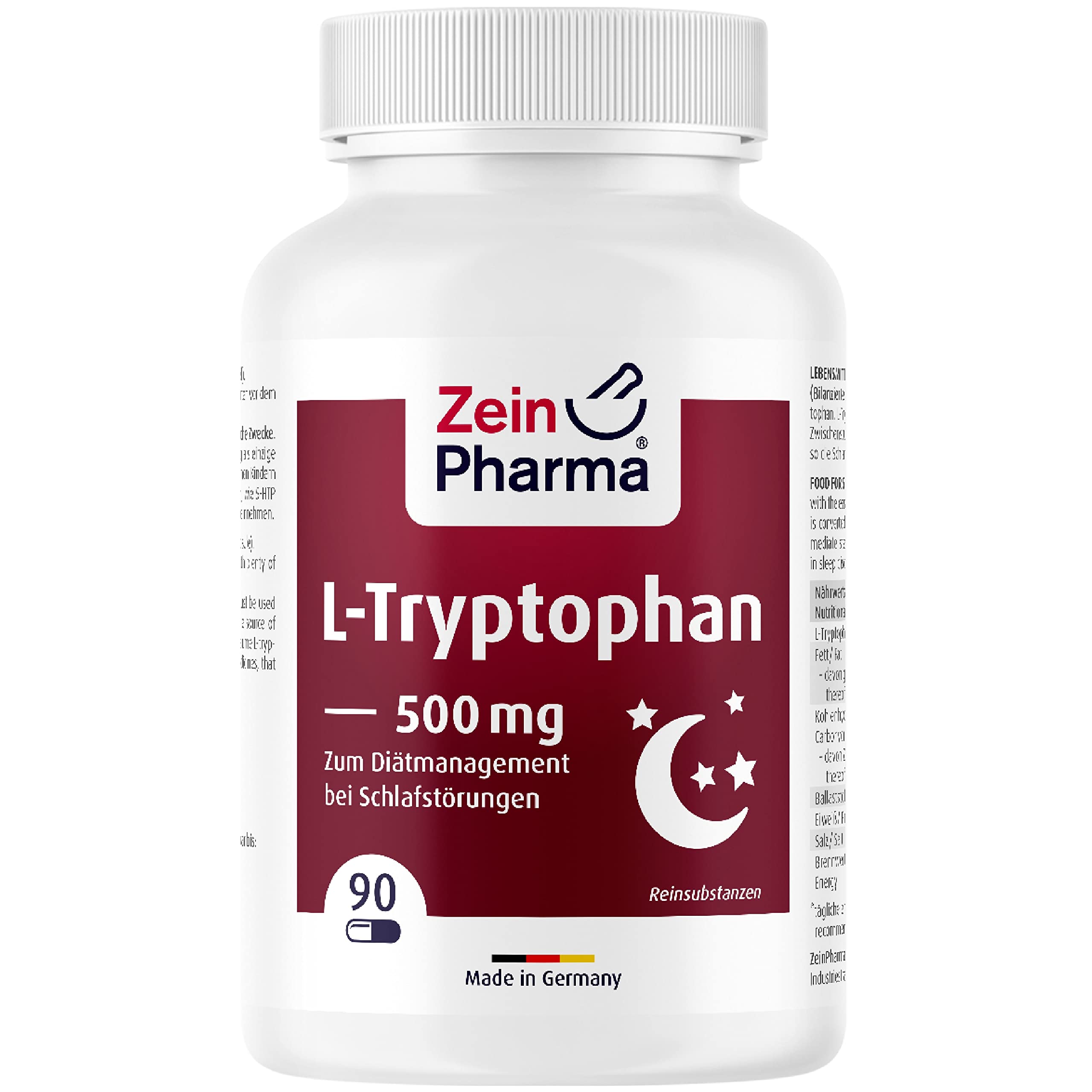 ZeinPharma L-Tryptophan 500 mg, 90 Kapseln