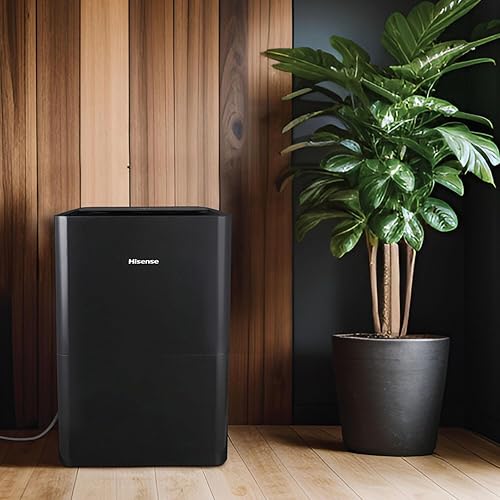 Miniatura 3 de Hisense Energy Star - Deshumidificador portátil de 50 pintas con bomba integrada, apagado automático y temporizador, deshumidificador para el hogar