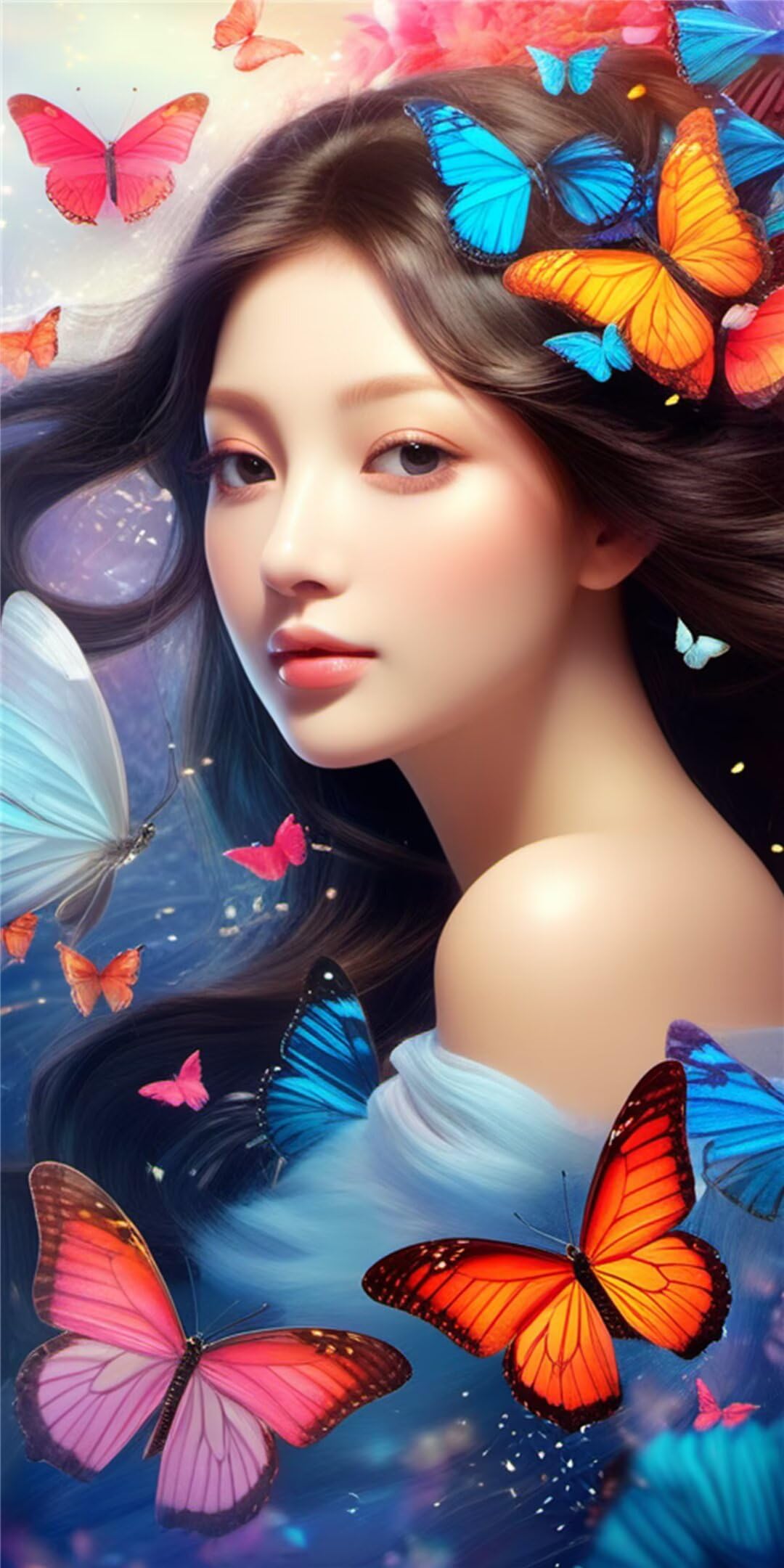 Peinture Diamant 5D Beauté du Papillon | Kit Complet Broderie 90x200cm T-4355
