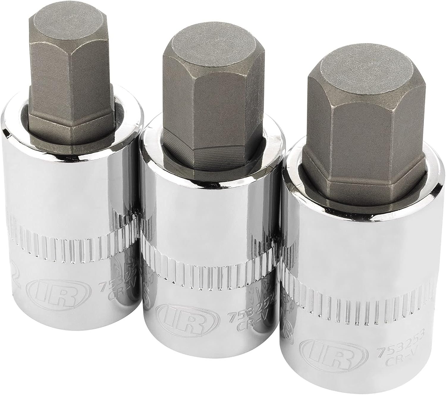 Ingersoll Rand 3 Pc. 1/2 in. Drive Hex Bit Socket Set - SAE- 752030