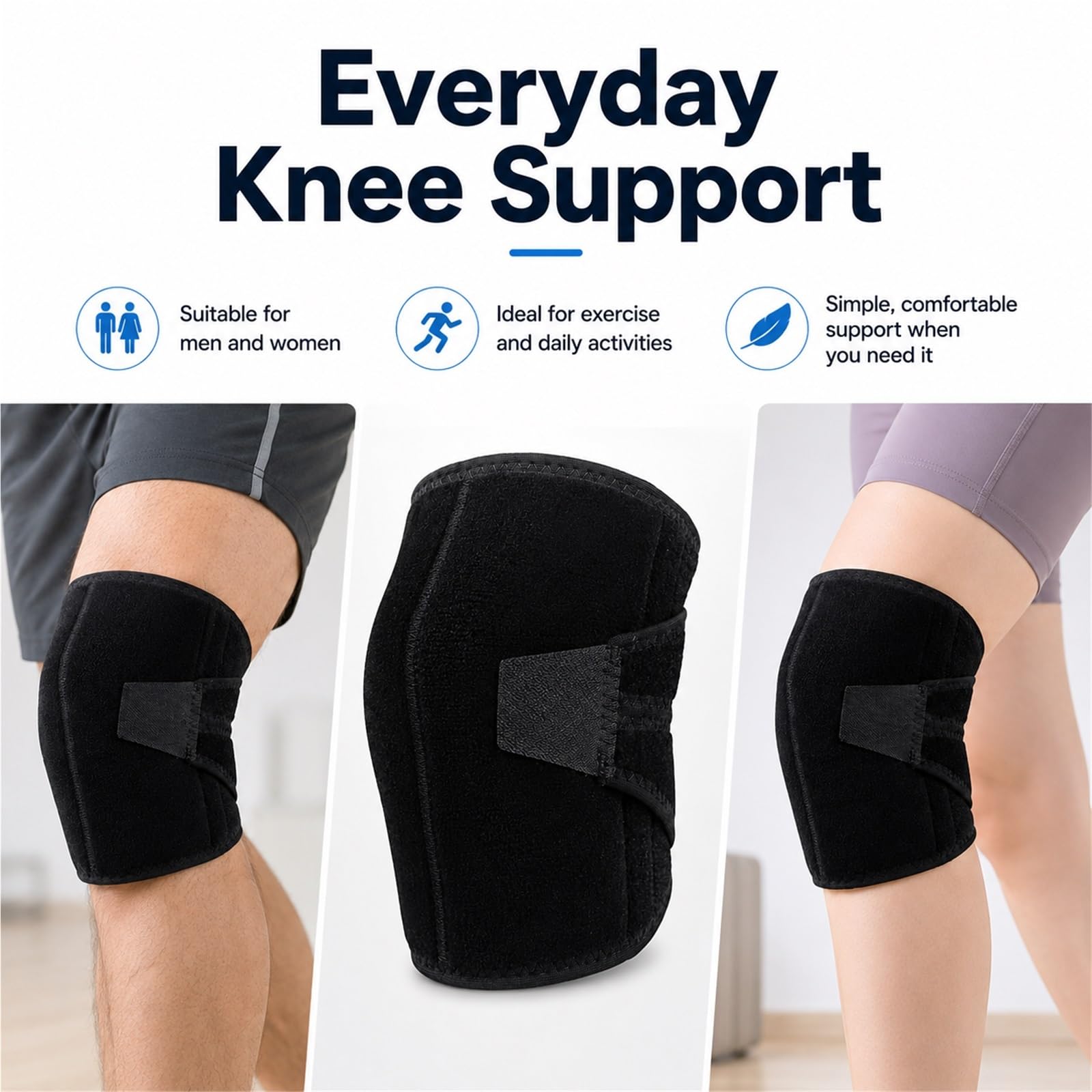 Nakolanniki Sportowe Ochraniacze na Kolana z Gąbką Stabilizator Kolana do Siatkówki Tańca Jogi Crossfitu Elastyczne Oddychające Opaski Wsparcie Stawu Kolanowego