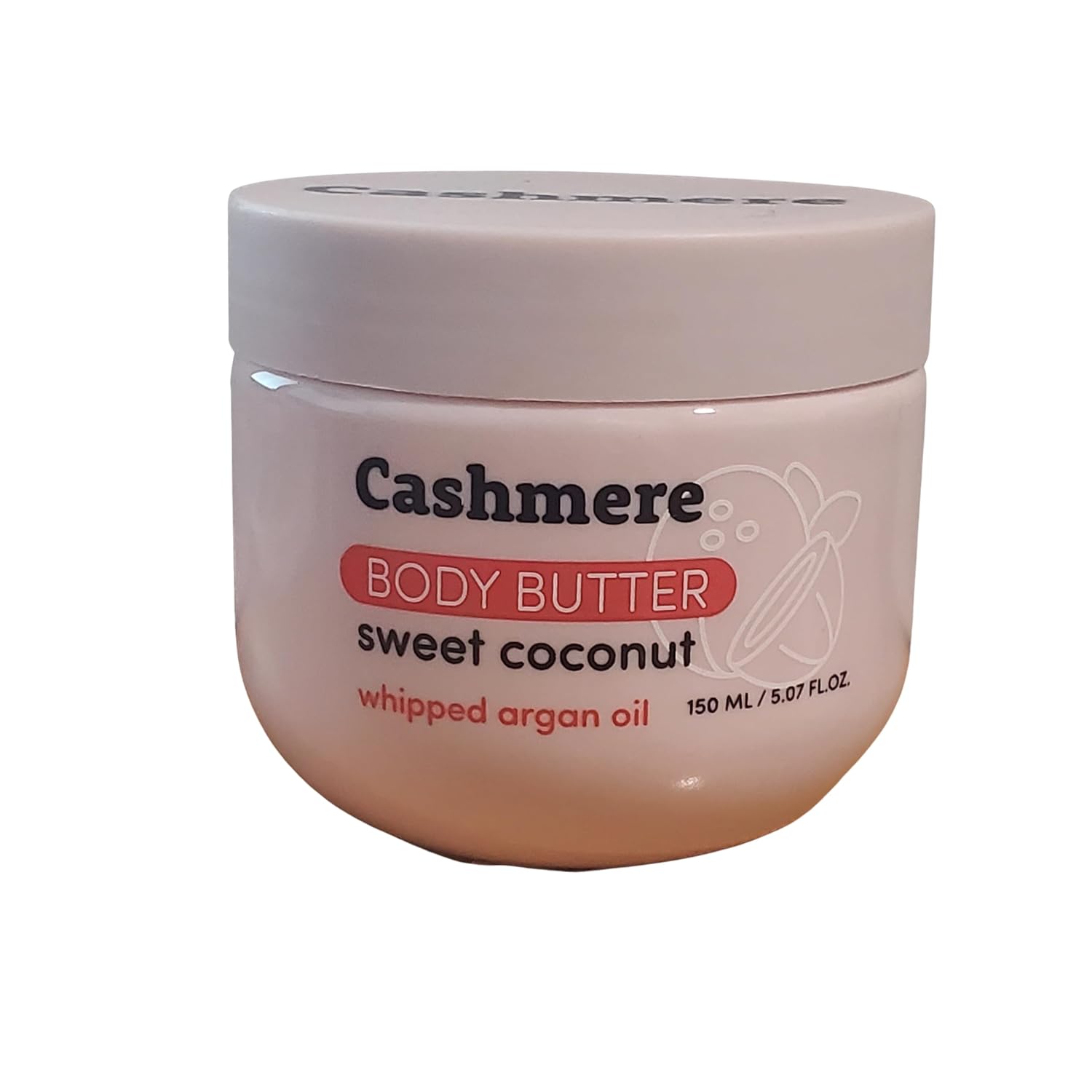 Cashmere Sweet Coconut Body Butter with Whipped Argan Oil, 5.07 Fl Oz