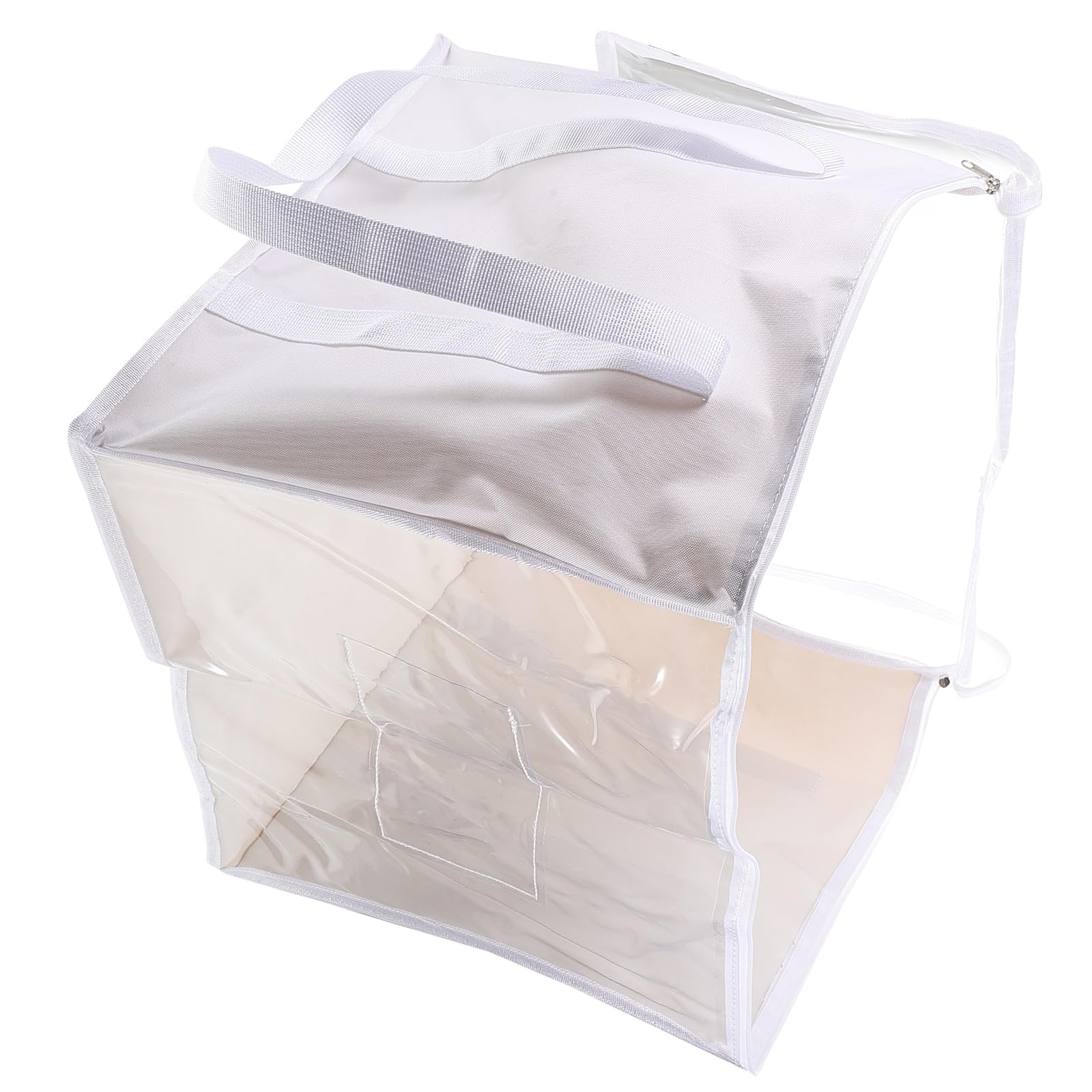 Alipis 2piezas Bolsa Para Guardar Juguetes Organizadores De Viaje Impermeables De Pvc Transparente Con Cremallera Para Mesa y Juguetes Para Área De Niña Niño