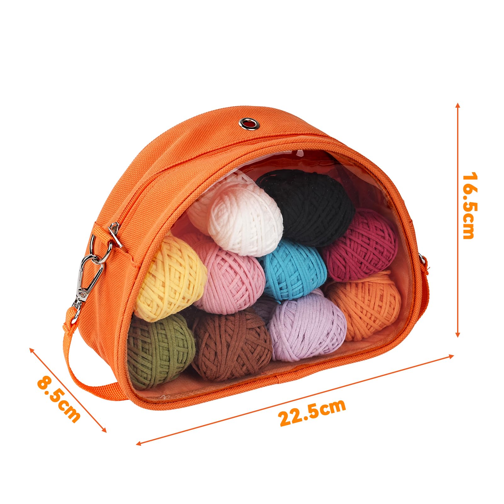 YUMILI Kit per uncinetto per principianti, set da 36 pezzi con 10 colori a tinta unita da 2 mm, uncinetti ergonomici, per adulti e bambini, per lavori fai da te