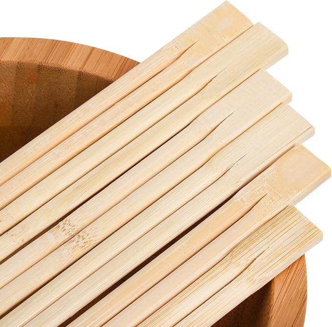 Palitos chinos desechables de bambú Hiceeden, 360 pares, embalados individualmente, para pedidos para llevar y restaurantes miniatura 4