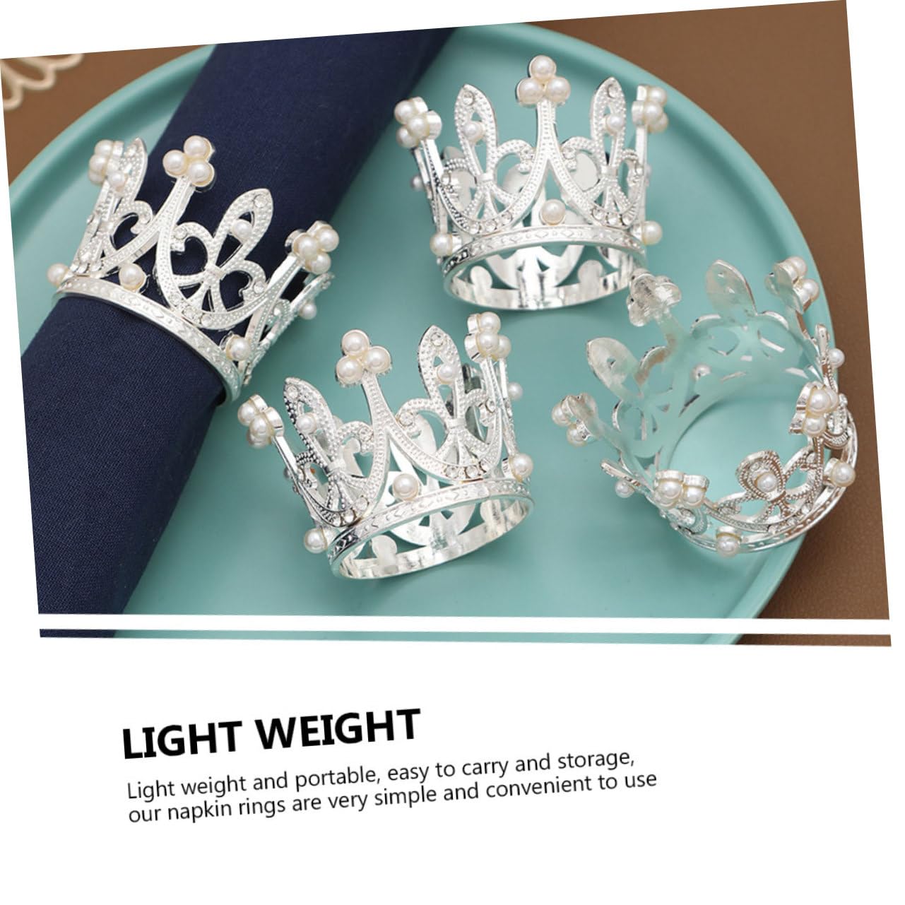 Set 12 Pezzi Legatovaglioli Corona in Lega di Zinco Argento, Anelli Portatovaglioli Leggeri e Decorativi per Feste di Compleanno e Raduni Informali