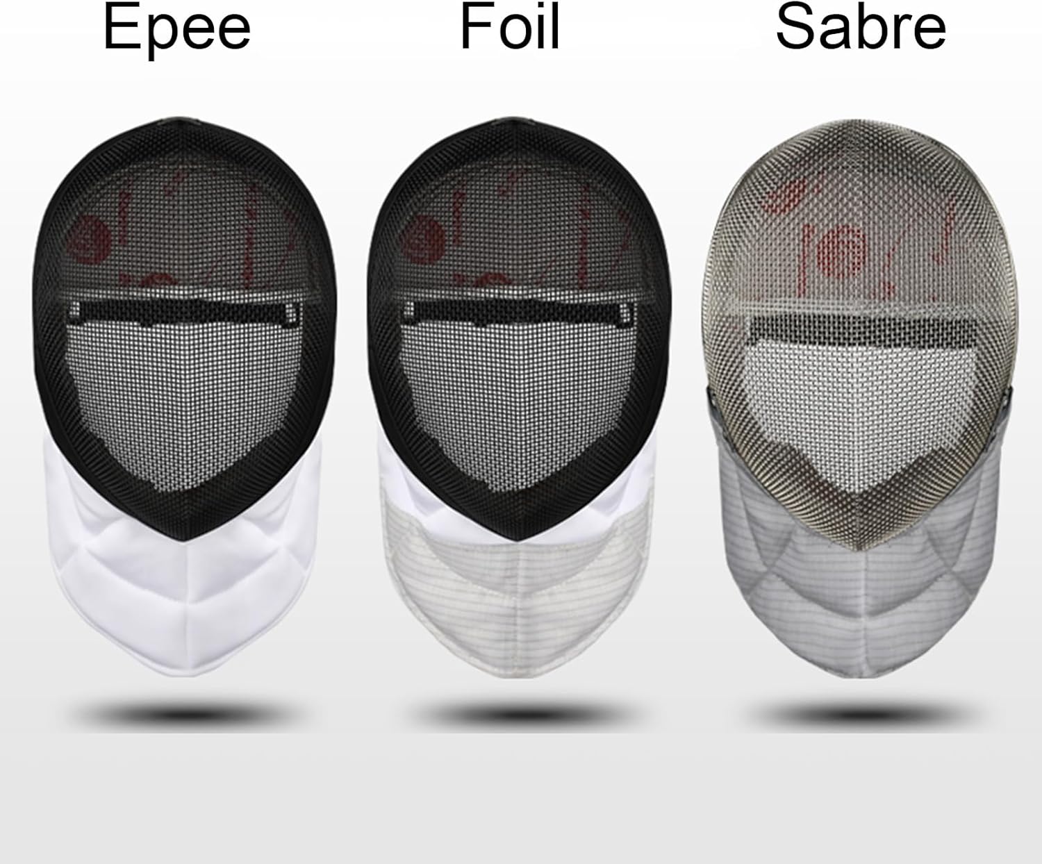 Fencing Mask, Fencing Protective Helmet, Professional Fencing Helmet, Epee Foil Sabre Masks, Fencing Gear, Removable and Washable, for Beginners Practice and Training