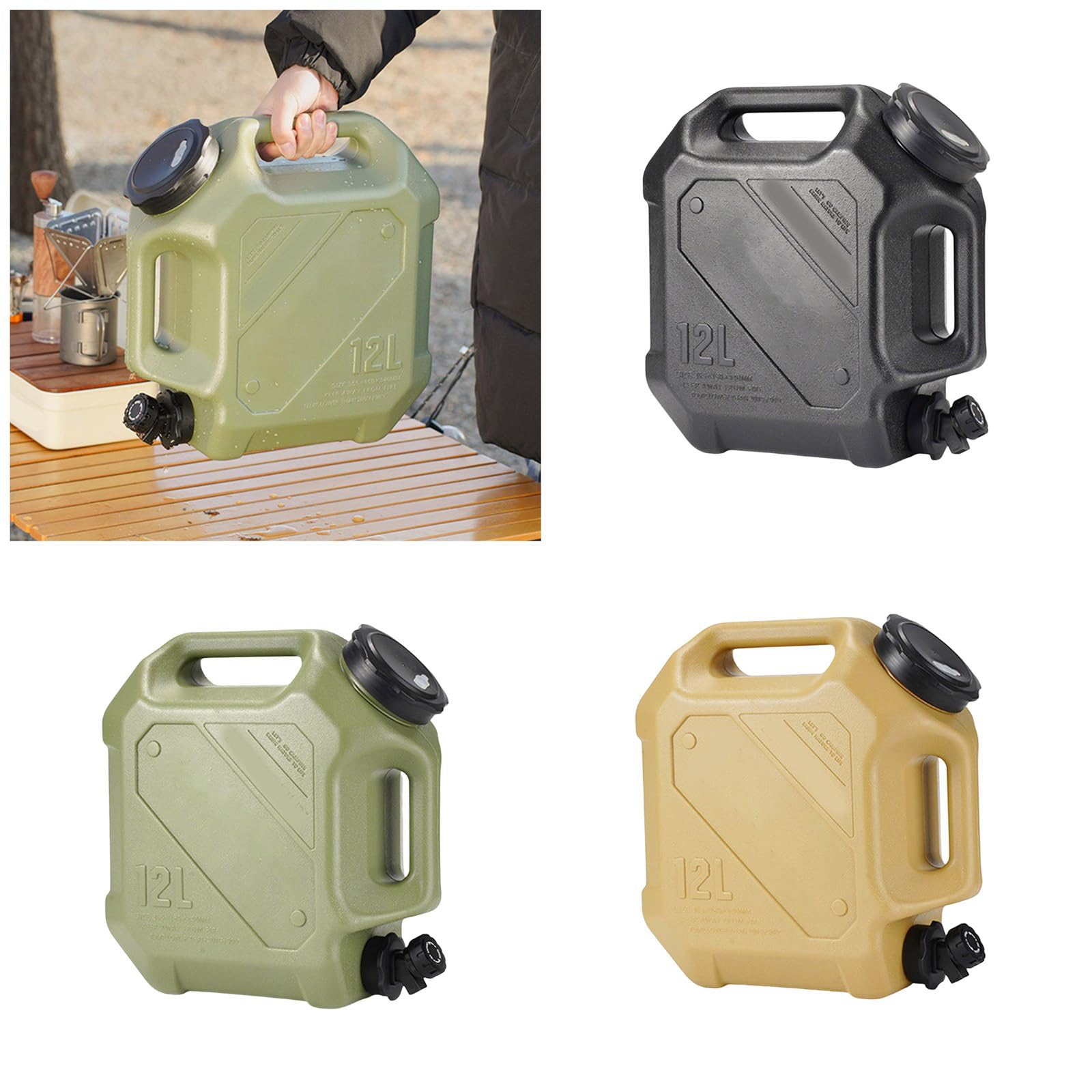 XUZHID Waters Buckets?Portables Water Storage Container Leak Proof Water Dispenser Water Storage Tanks for Camping and Vehicle Use