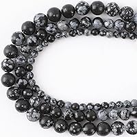 Vista 8 de 111 cuentas de piedra de Yaxaita natural para la fabricación de joyas, cuentas redondas auténticas de 7 pulgadas para aretes, pulseras, collares