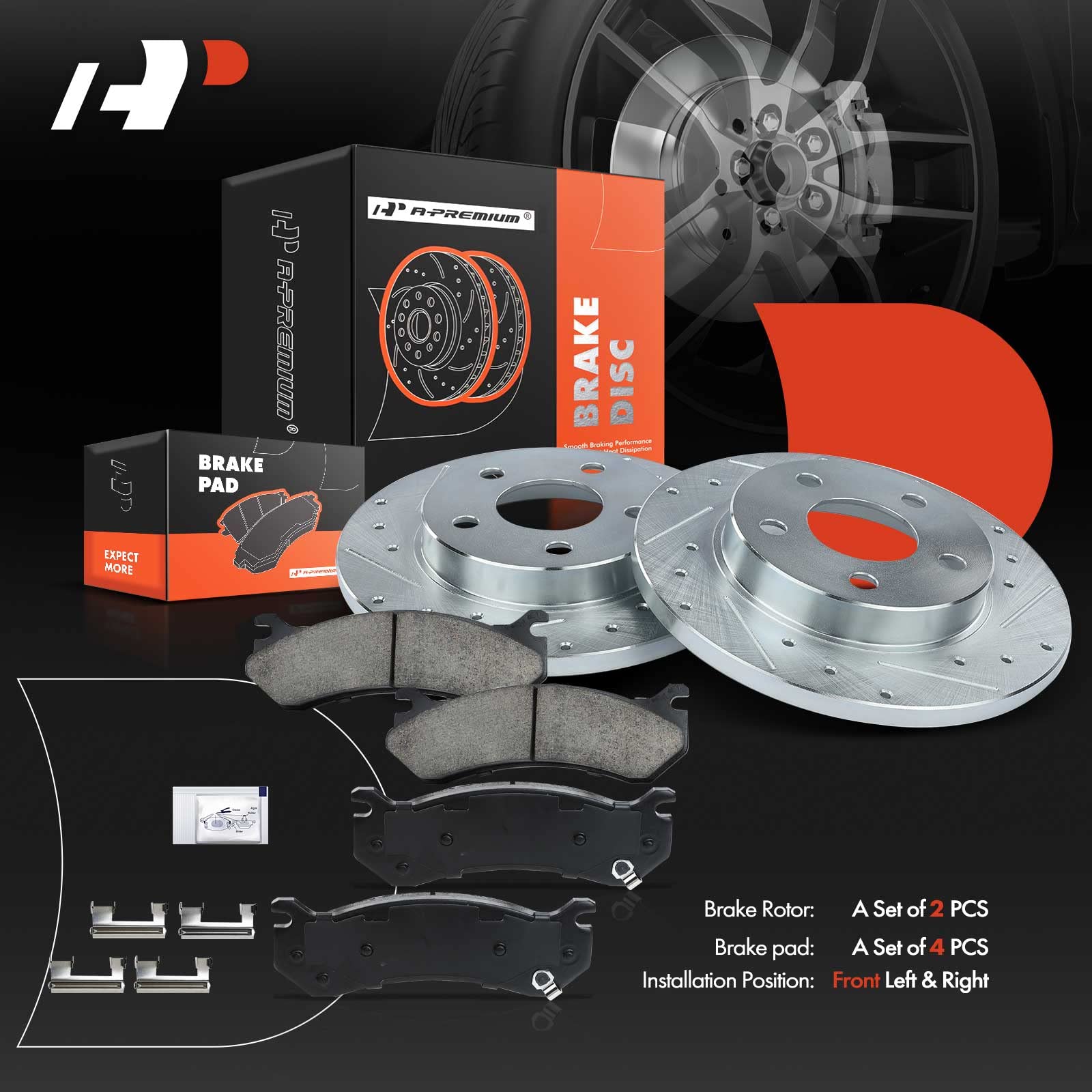 EBC Premium Front Rotors (325x38mm) | 01-05 Cadillac Deville 4.6 HD main image 0