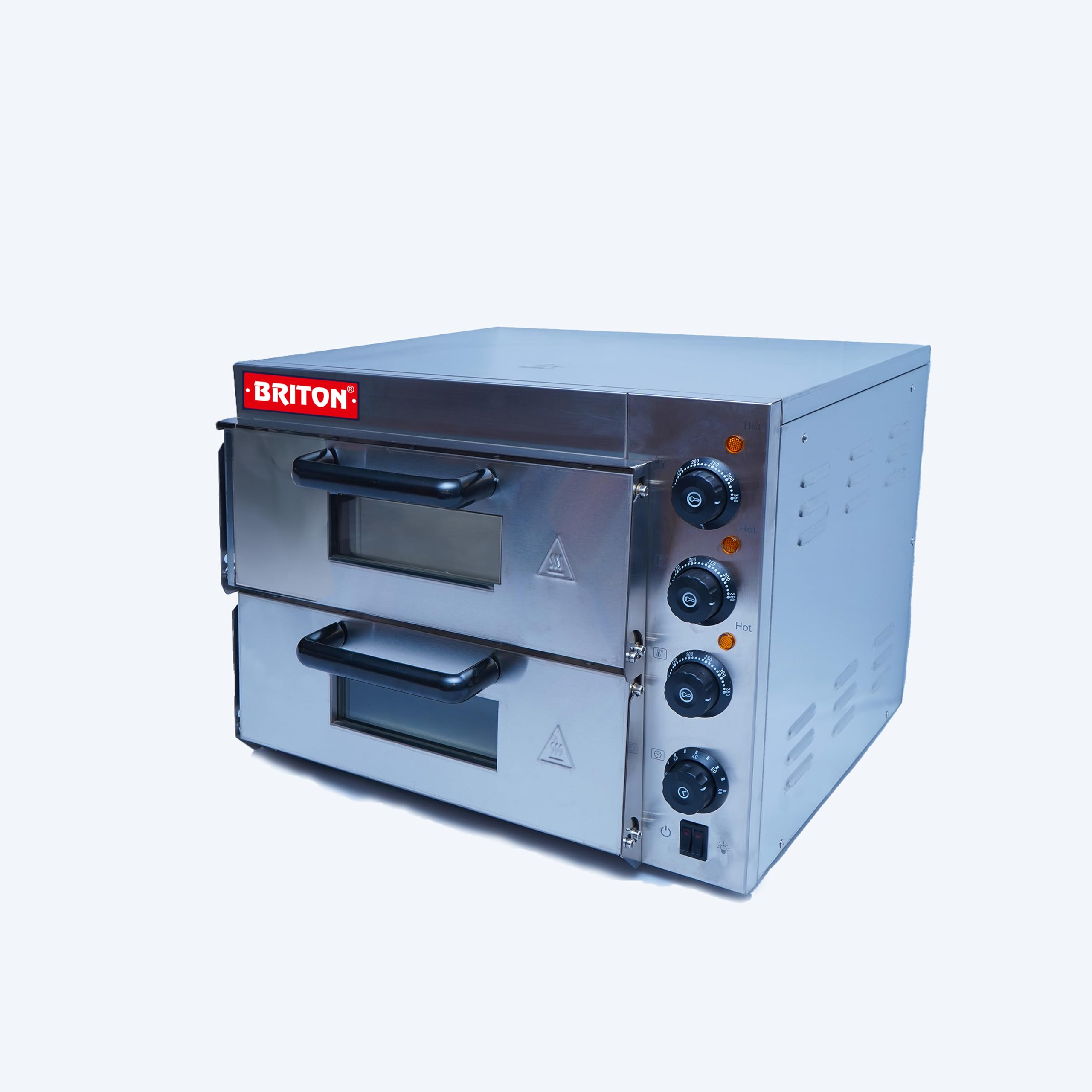 BRITON Commercial Double Deck Stone Pizza Oven - High-Performance, Durable, and Easy to Clean-image-33