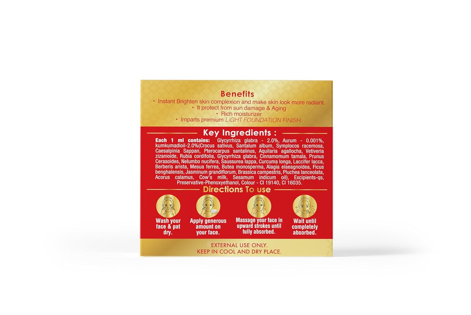 AURLIA 24K gold ayurvedic day cream enriched with kumkumadi oil AURLIA 24K gold ayurvedic day cream enriched with kumkumadi oil