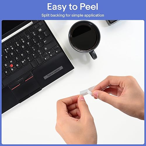 Miniatura 8 de GREENCYCLE Cinta adhesiva extra fuerte negra sobre transparente compatible con Brother TZE-S121 TZeS121 AZES121 38" 0.35 pulgadas 0.354 in para