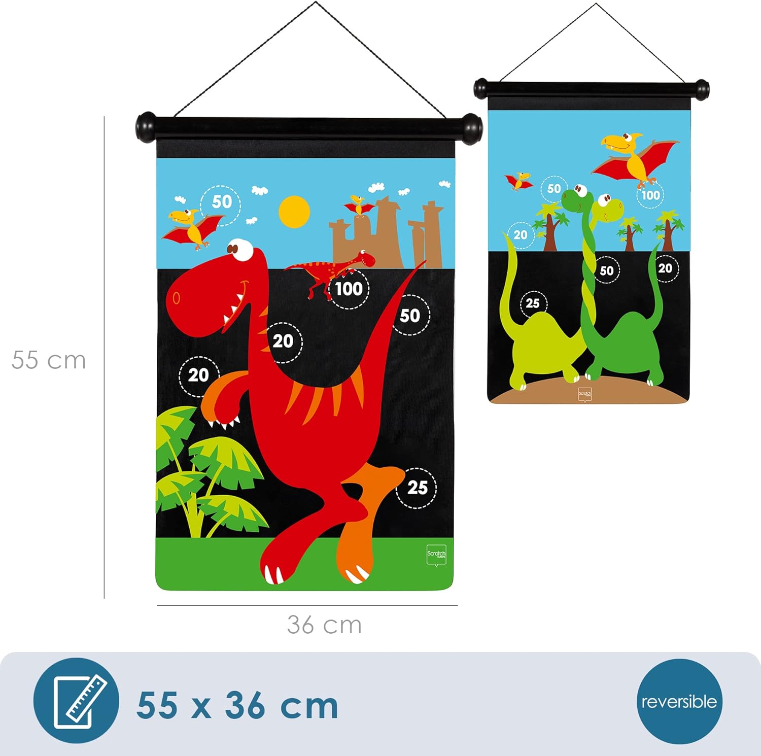 Scratch Dinosaur Magnetic Darts