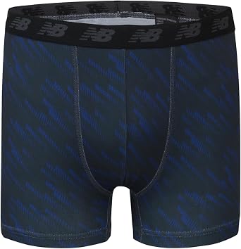 New Balance Boys' 3.5 Underwear, Performance Boxer Briefs (4 Pack)