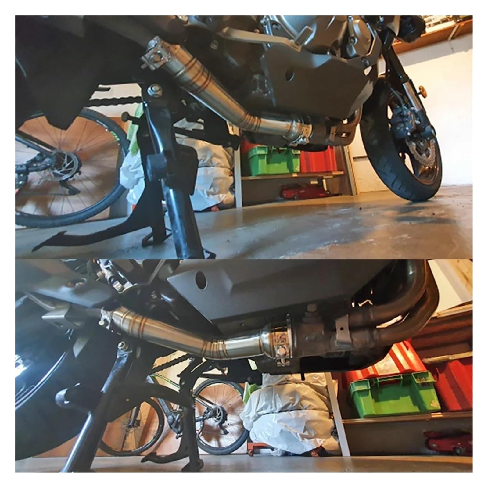 Silenziatore Moto Tubo Silenziatore Di Scarico Moto Per Kawasaki Per VERSYS 1000 Per KLZ1000 2012 2013 2014 2015 2016 2017 2018 Per VERSYS 1000 Tubo Scarico