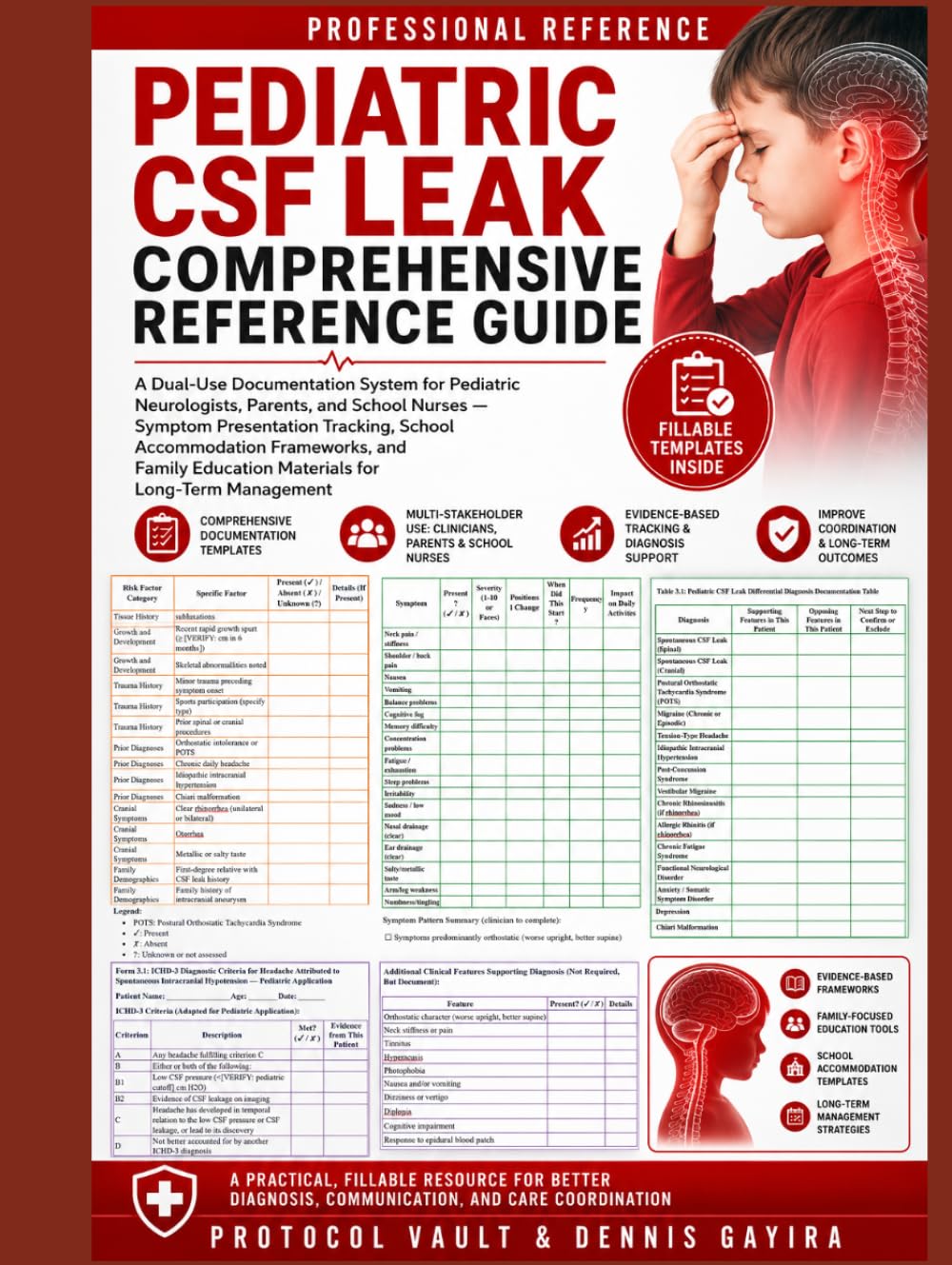 Pediatric CSF Leak Comprehensive Reference Guide: A Dual-Use Documentation System for Pediatric Neurologists, Parents, and School Nurses — Symptom ... & Integrative Medicine Desk References)
