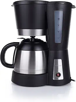 CM-1234 Cafetera con jarra en acero inoxidable capacidad para 1 litro para hasta 10 tazas de café