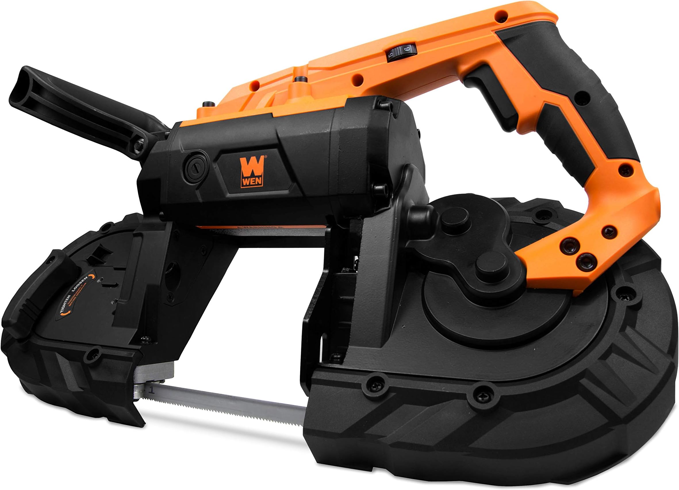 Portable Band Saw for Metal, 10-Amp, Variable Speed, Handheld (94396)