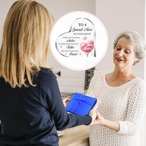 Vista 46 de Regalos para tía, regalos para tía, regalos para tías de sobrina, regalos para tía de sobrina, regalos de la mejor tía del mundo, una figura de Una