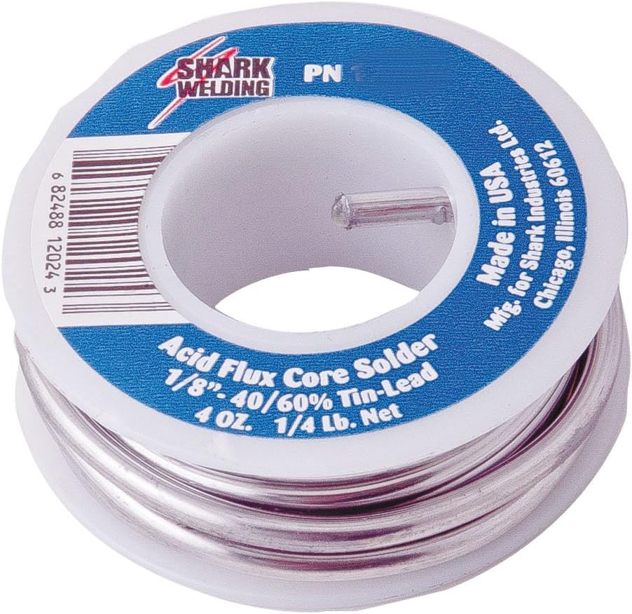 Shark 12025 0.125-Inch Acid Flux Core Solder