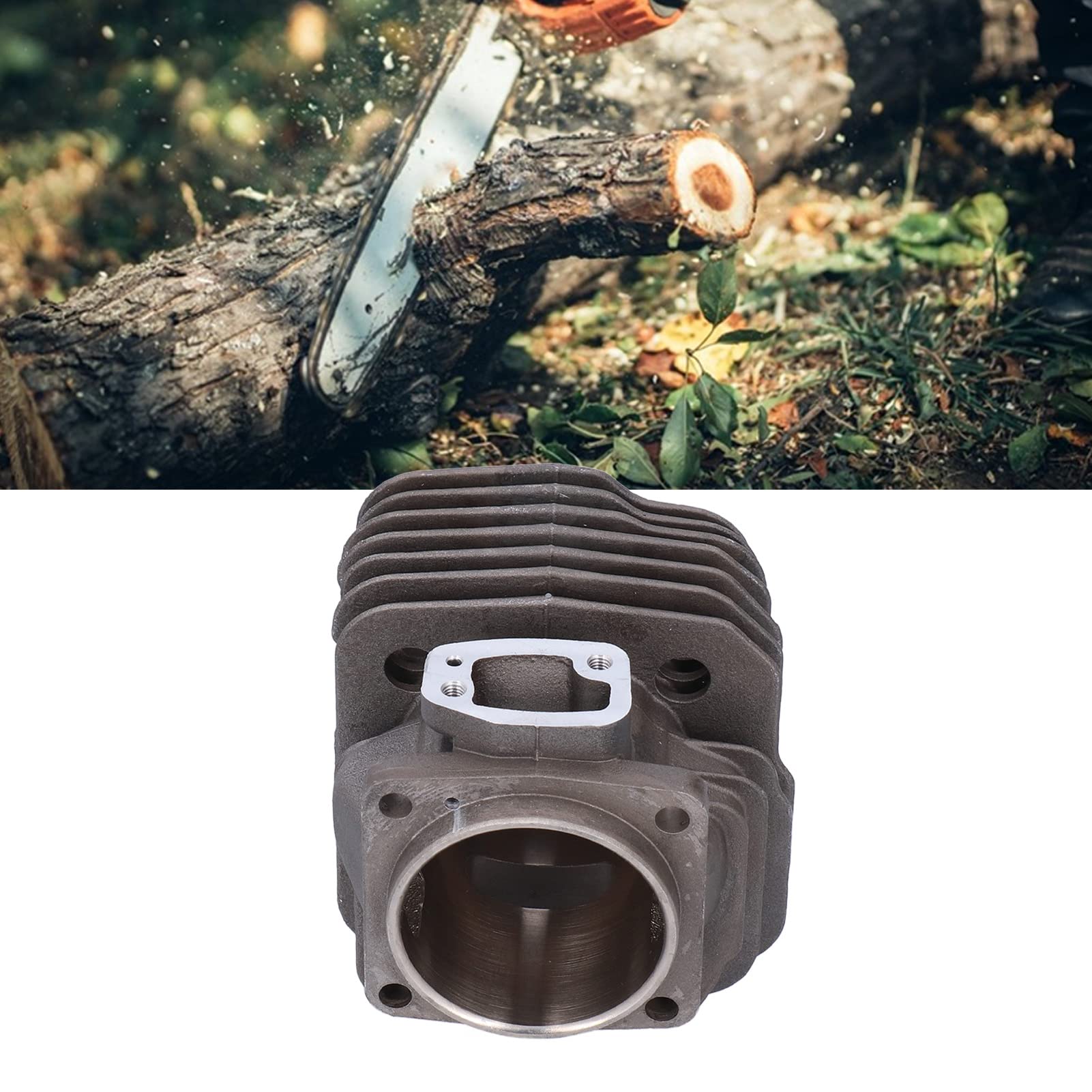 Kit Pistone Cilindro Motosega in Alluminio Resistente Adatto per 288 281 181 Set di Candele da 54 Mm per Appassionati di Motoseghe da Giardino