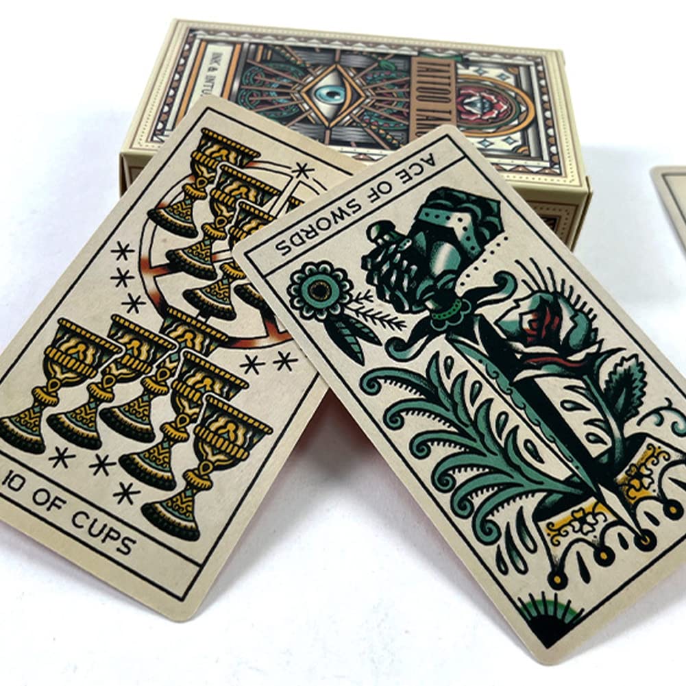 Kiuiom Tarocchi,Carte Tarocchi,Imparare Tarot Deck di Lettura Facile e Veloce,Carte Divinazione Tradizionali Tavolo, per Gioco Festa E Festival