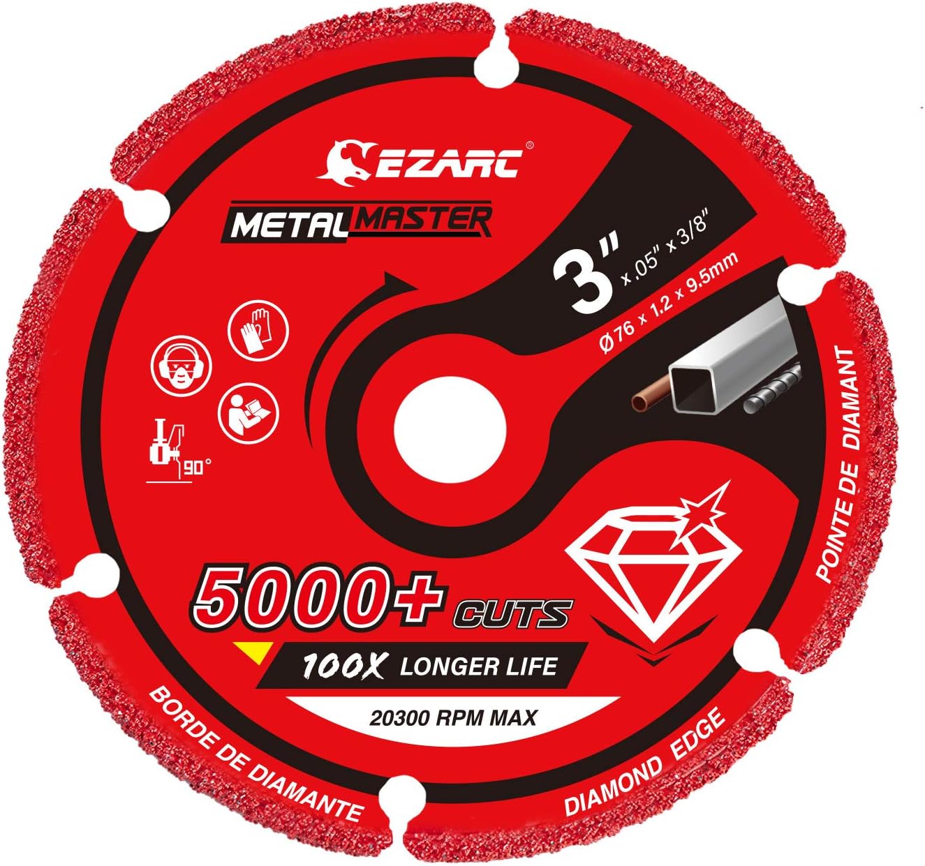 Diamond Cutting Wheel 4-1/2 x 7/8 Inch