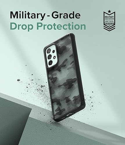 Miniatura 5 de Ringke Fusion - Funda compatible con Samsung Galaxy A73 5G (2022), camuflaje mate, parte trasera de policarbonato duro a prueba de golpes, TPU a