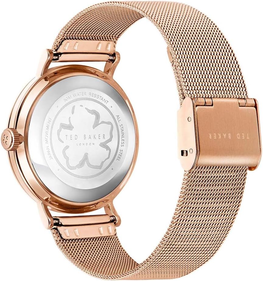 Ted Baker Phylipa Retro Rose Gold Mesh Band Watch (Model: BKPPHS2379I)
