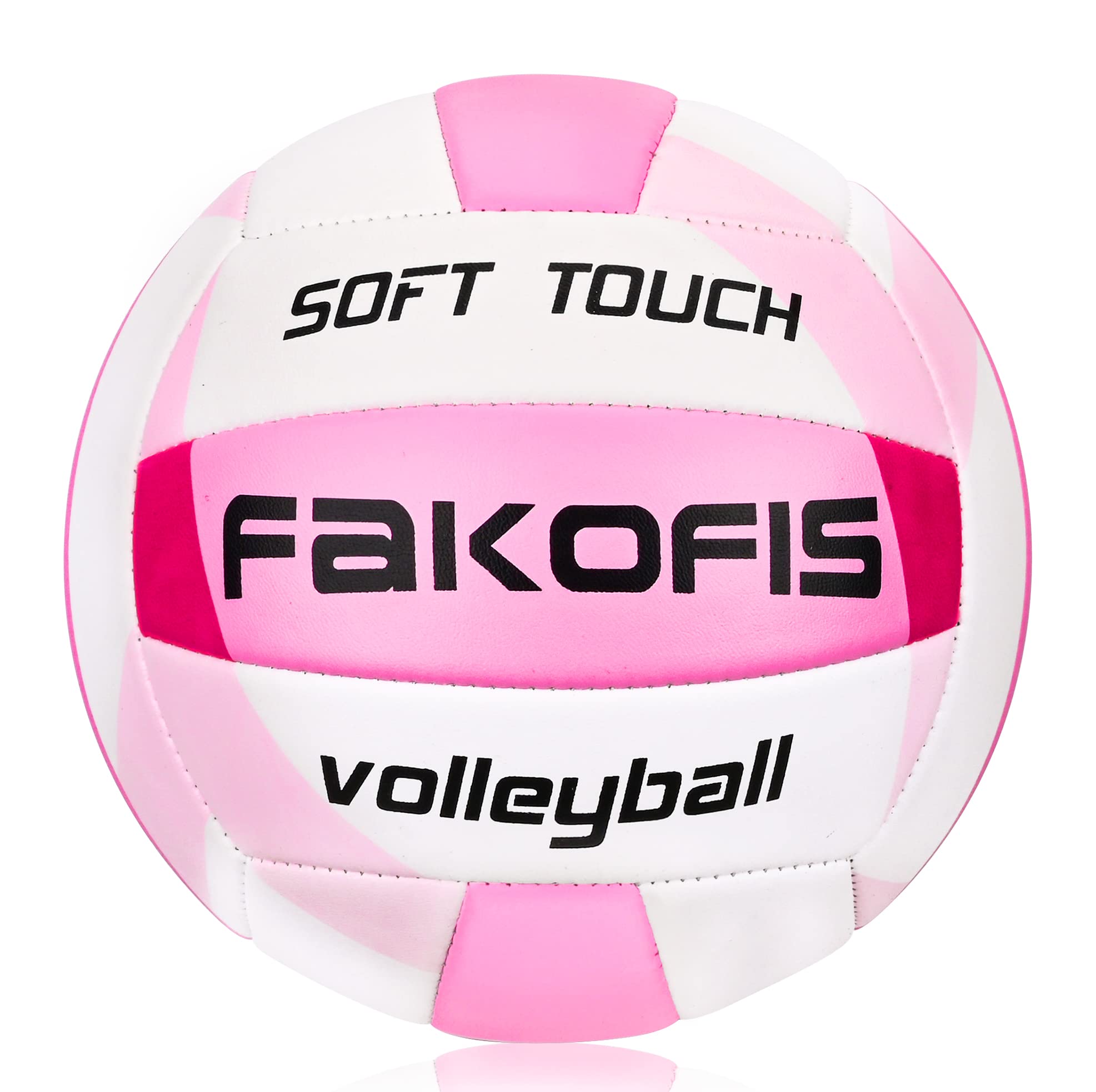 Balón de voleibol playa tamaño oficial 5 rosa para adultos interior exterior