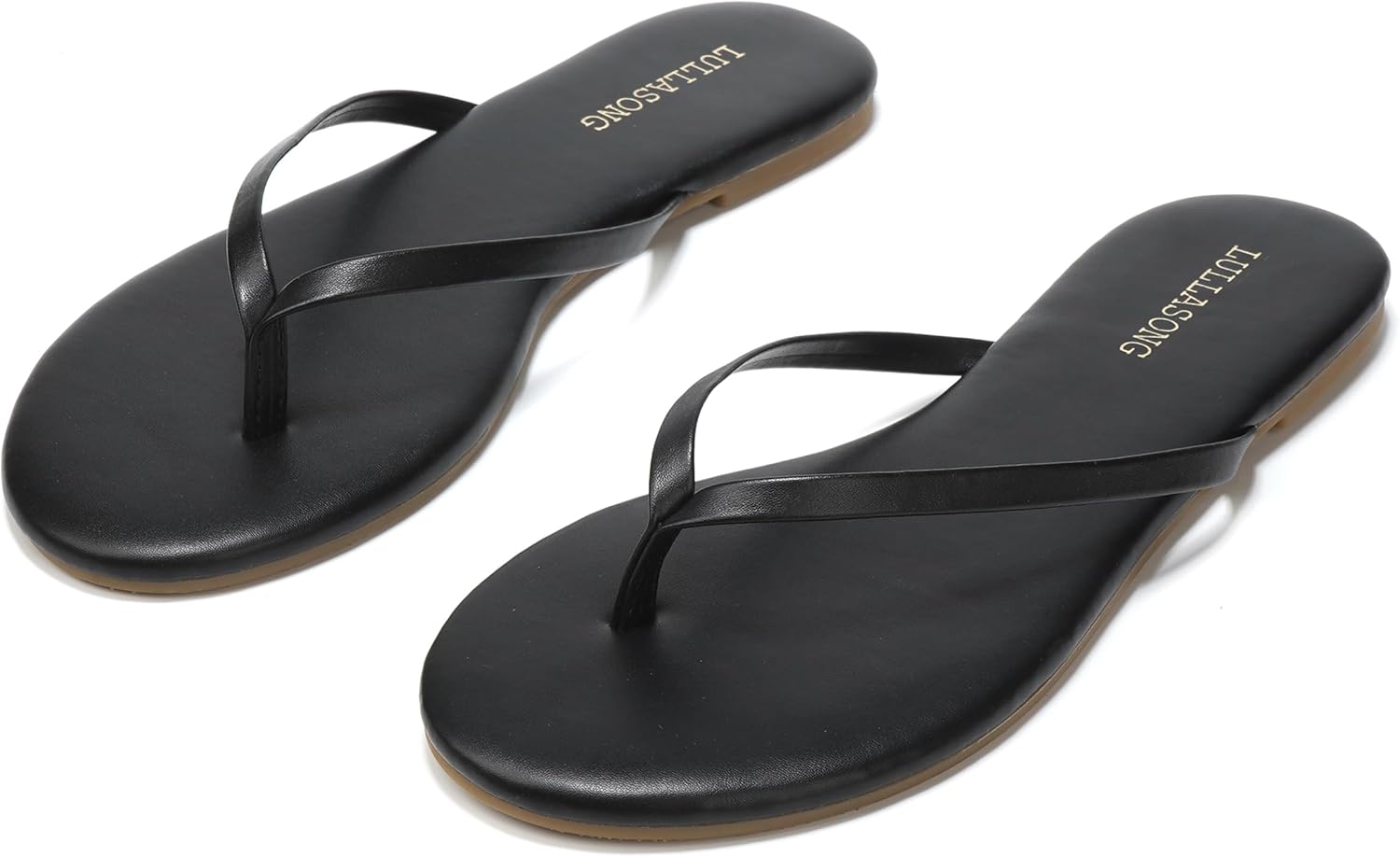 Flip Flops For Women Comfortable Round Toe Beach Sandals Thong Strap Slides Slip On Dressy Flats Sandals For Women - Image 3