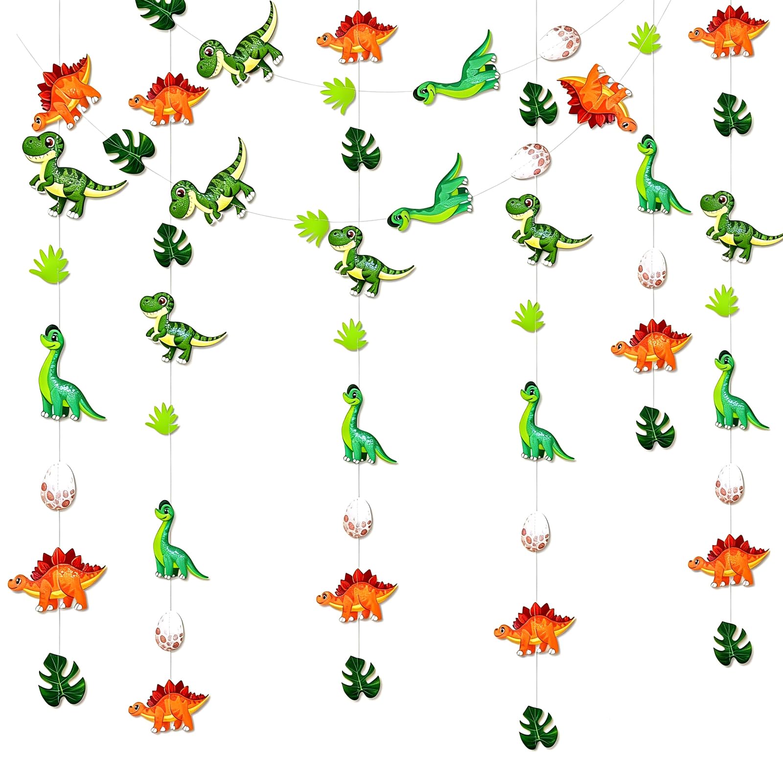 Dinosaur Decorations Birthday, Dinosaur Party Decorations, Birthday Banner, Cake Decorations, Dinosaur Dress Up Party, Set of 3 Decorations, 3 Metre Length