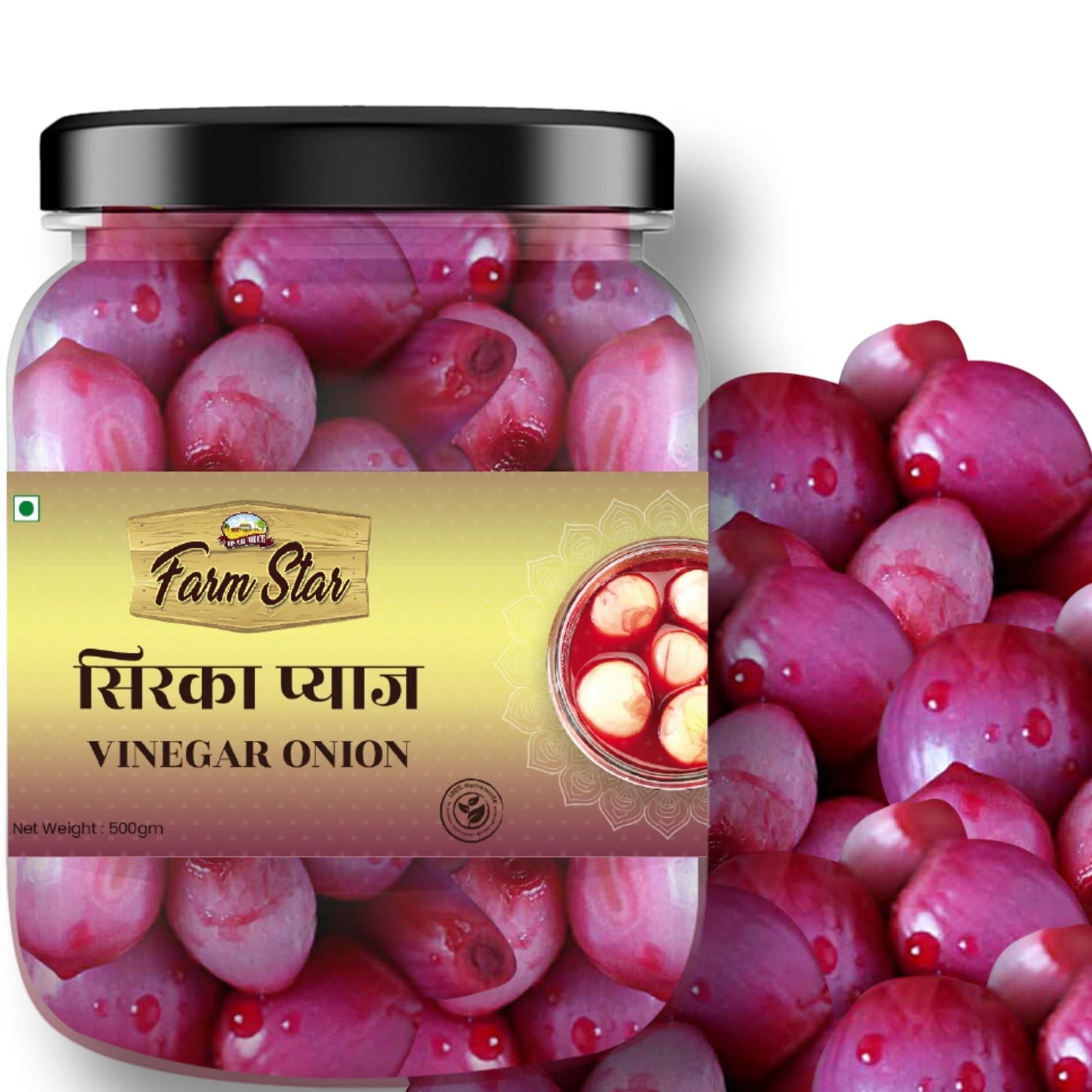See full amazon price history chart for Farm Star Vinegar-Ed Onion(Dipped In Pure Java Plum Vinegar)Sirka Pyaj -(500Gm) Farm Star Vinegar-Ed Onion(Dipped In Pure Java Plum Vinegar)Sirka Pyaj -(500Gm) (B099JZDYM7) Amazon Price History, Amazon Price Tracker