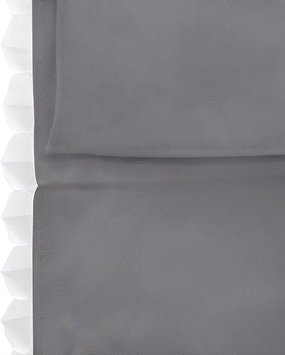 Miniatura 6 de DEZ FURNISHINGS Persiana romana opaca inalámbrica, 34 pulgadas de ancho x 72 pulgadas de alto, gris