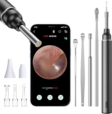Amazon 耳かき カメラ みみかき スコープ カメラ付き耳かき カメラiphone 対応 イヤースコープ 3 0mm 極細レンズ 500万画素 Ledライト照明 Ip67防水 耳掃除 無線wifi スマホ タブレット対応 耳掻き 子ども お年寄り プレゼントios Android対応 日本語取扱説明書付き