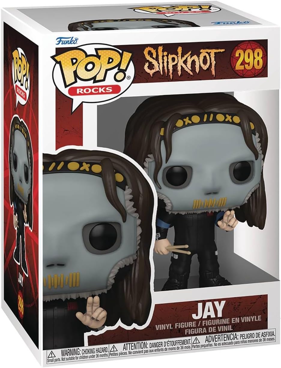 POP Rocks: Slipknot - Jay Weinberg Funko Vinyl Figure (Bundled with Compatible Box Protector Case), Multicolored, 3.75 inches