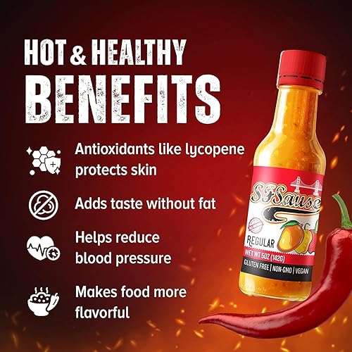 Miniatura 8 de SF Sause Regular -4.8 fl oz (5oz) Salsa suave hecha a mano a base de cúrcuma, sin gluten, sin OMG, vegana, ideal con alas, pescado, fideos y más.