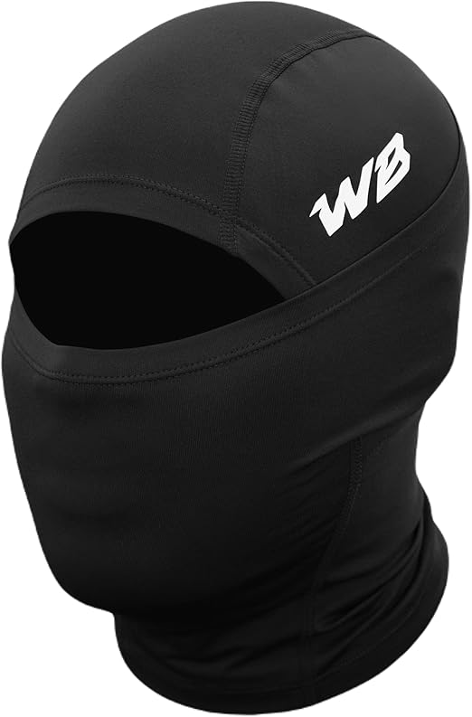 Adult Thermal Extra Thick Ski Mask, Balaclava | Full Face, Tight Fitting, Windproof & Moisture Wicking Sheisty Mask (Black)