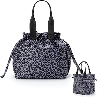 MEXS Lunch Bag for Women Reusable Drawstring Insulated Lunch Box Stain-Resistant Large Cinch Closure Lunch Bags for Work Office